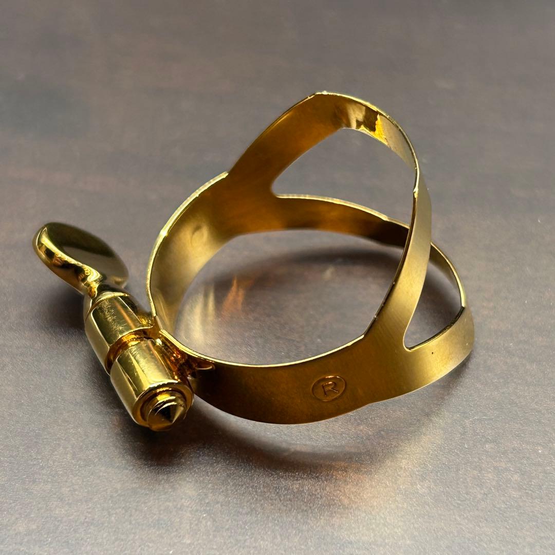 SELMER アルトサックスリガチャー 金メッキ 中古美品