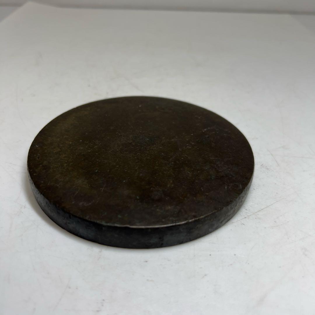 江戸時代　初期〜中期　古銅　古鏡　413g 東さ7-0617①