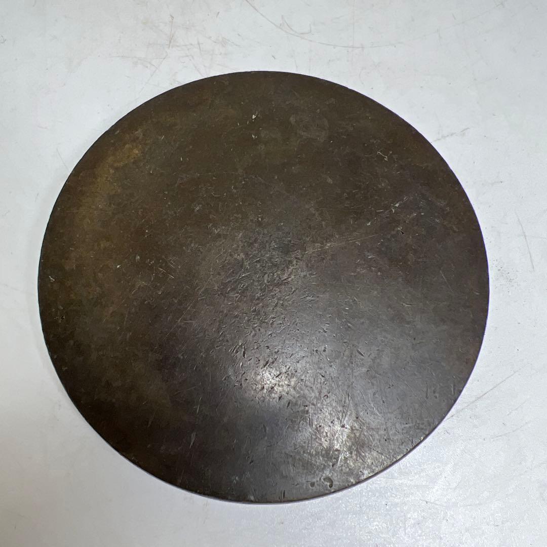 江戸時代　初期〜中期　古銅　古鏡　413g 東さ7-0617①