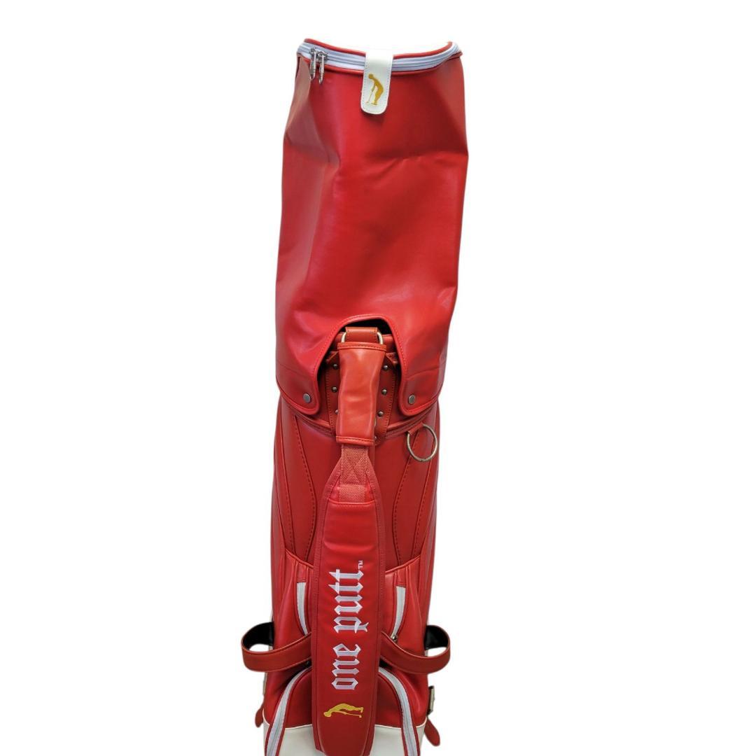 【極希少】one putt キャディーバッグ プロモデル 革 ゴルフバッグ