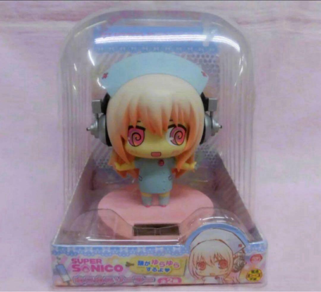 未使用　送料無料 フリュー　すーぱーそに子　ゆらゆらソーラー 青色　フィギュア