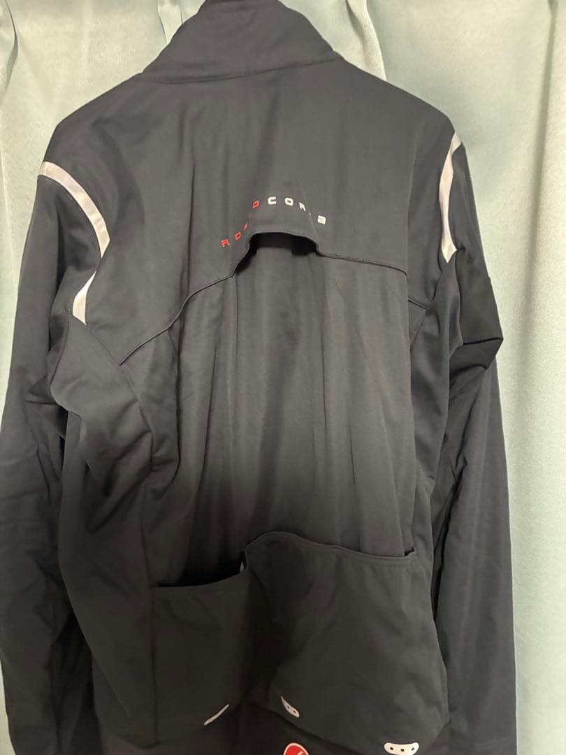 CASTELLI サイクルジャケット 上下+フード付きM ブラック