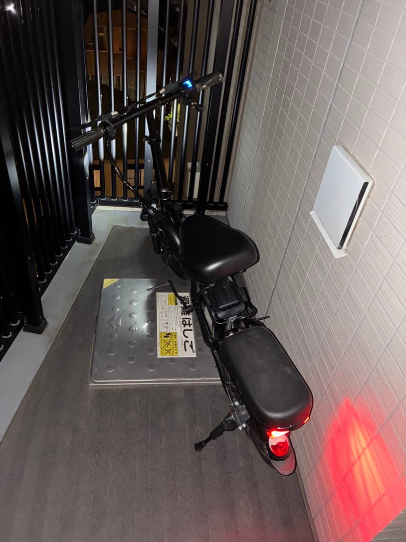 モペット黒 前方LEDライト