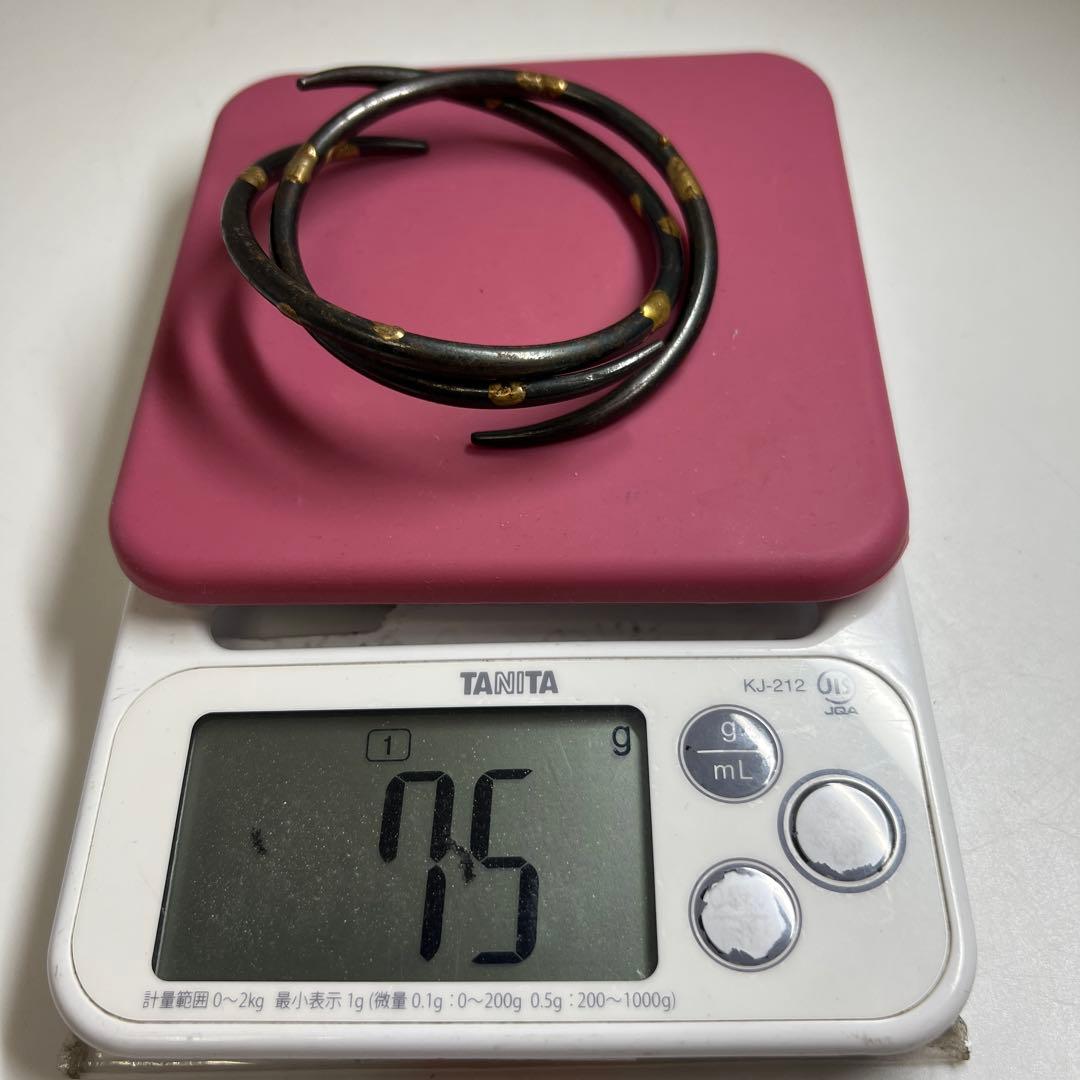 釜師　角谷莎村　象嵌　釜環　75g 東な7-1112☆2F