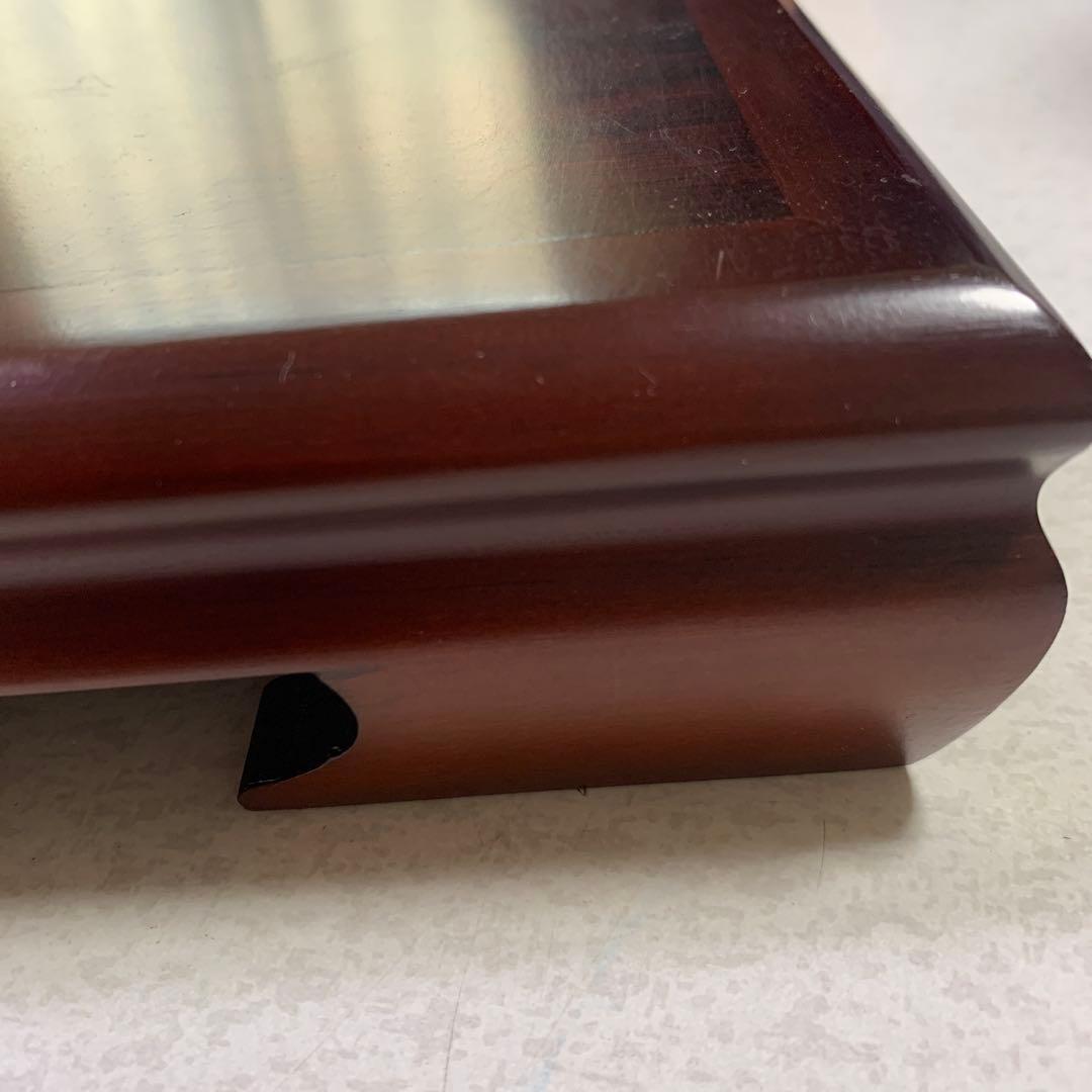 九谷焼 九谷栄峰作 金彩鳳凰文 飾壺 床の間 台付き