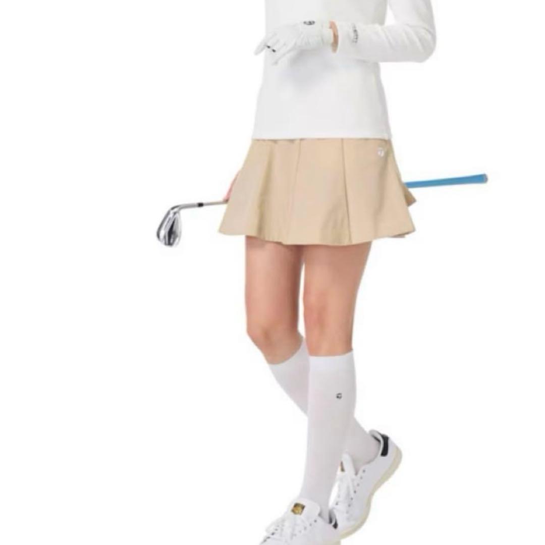 テーラーメイド　フレアスカート　ベージュ　XS