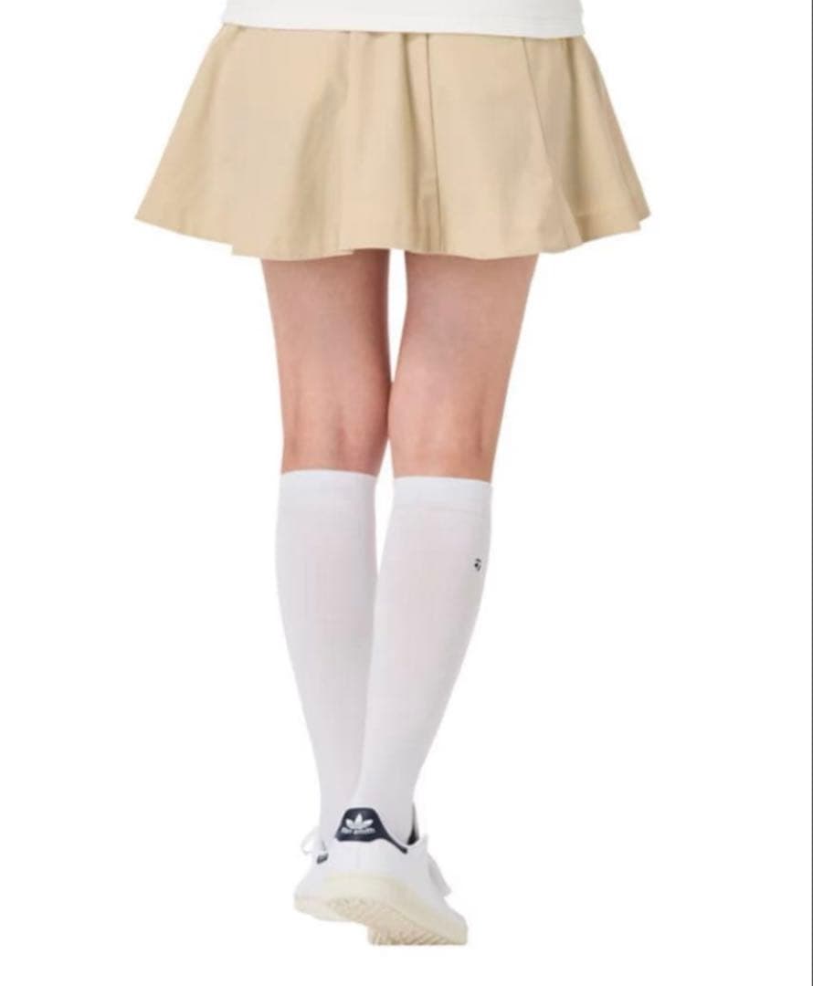 テーラーメイド　フレアスカート　ベージュ　XS