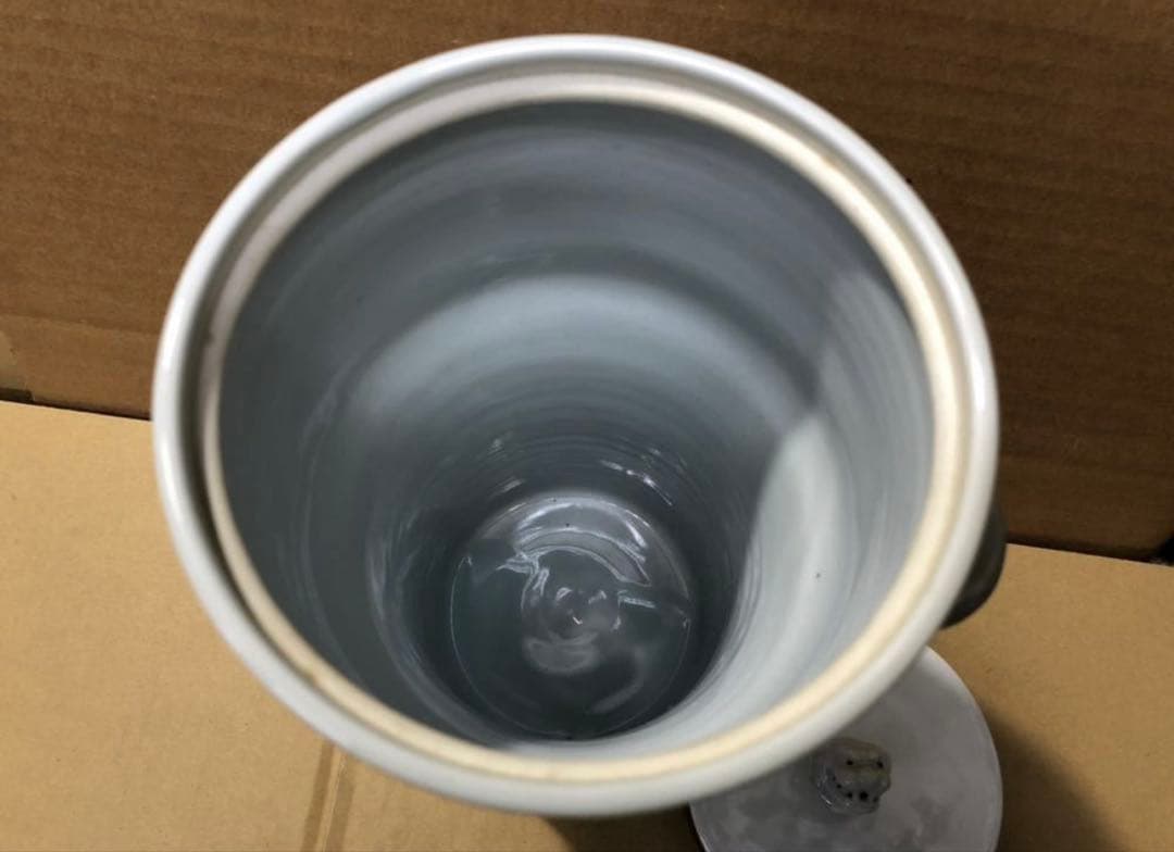 未使用/特価❕韓国人間国宝/申 相浩作/高麗青磁/水指/1点　　茶道具/水差し