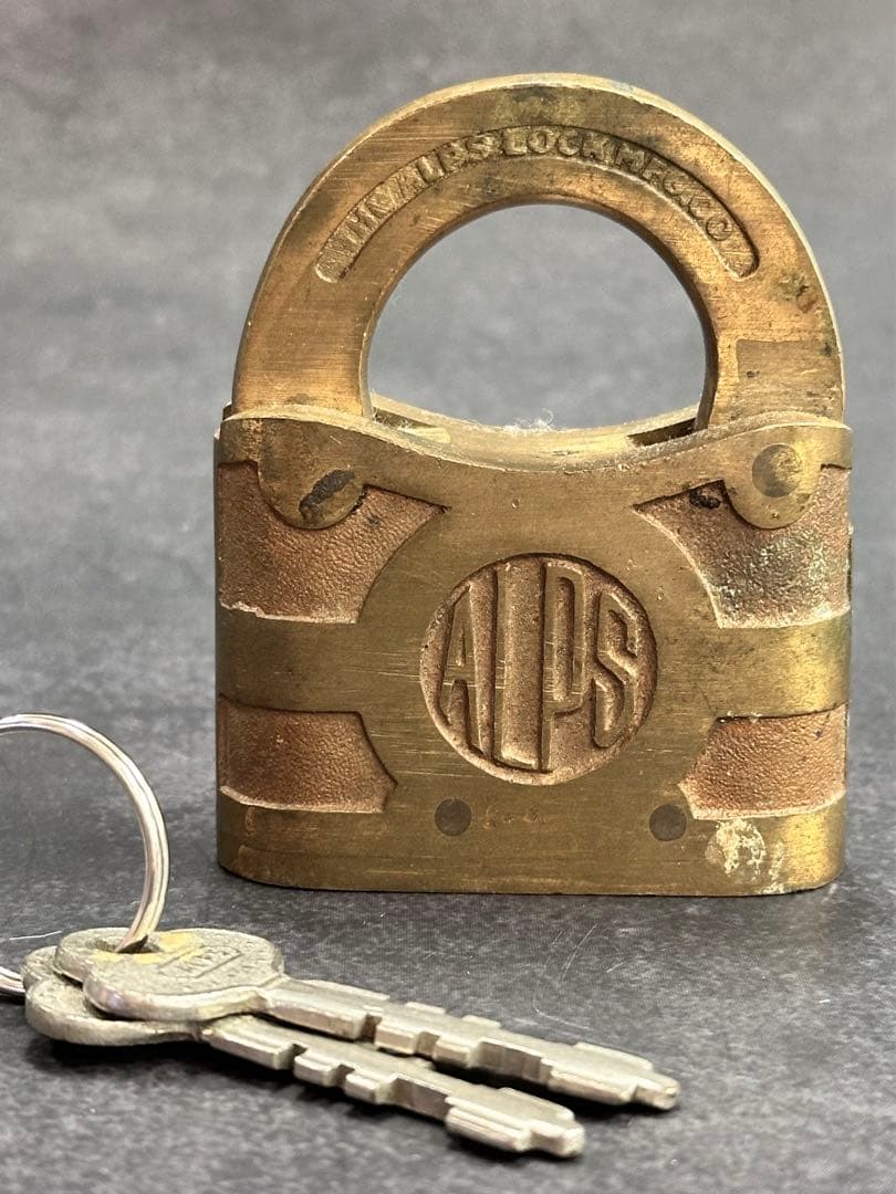 【⭐️稀少❣️早い者勝ち⭐️】ALPS社製　ヴィンテージ　南京錠　パドロック