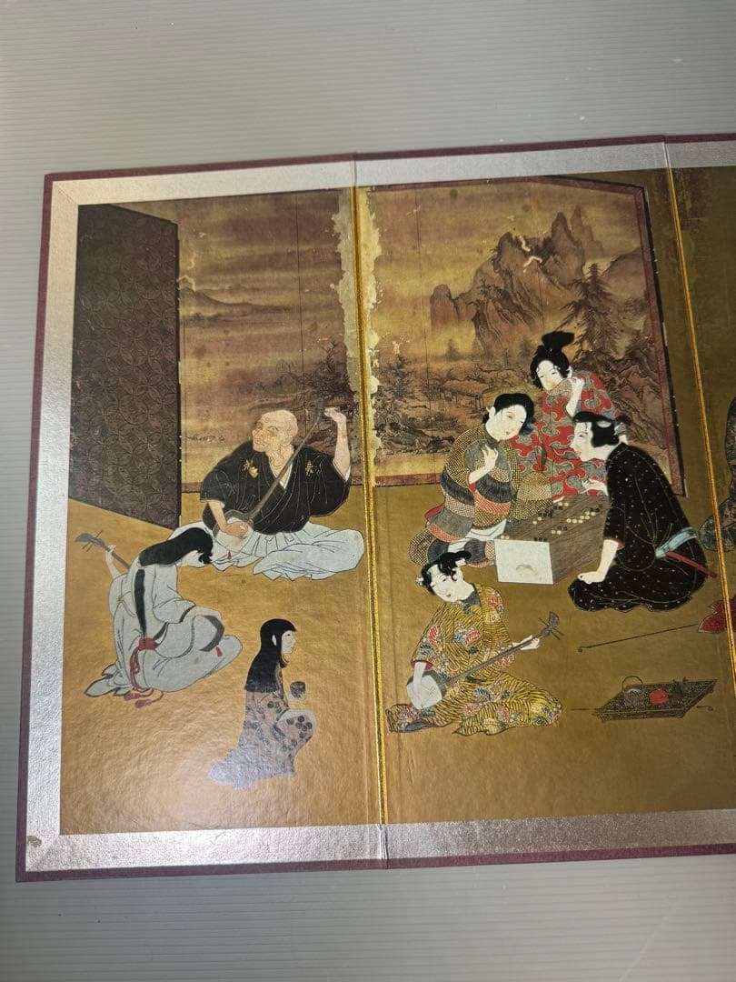 2344国宝　彦根屏風  ミュージアムグッズ　雛屏風　ミニ屏風　日本歴史　時代物