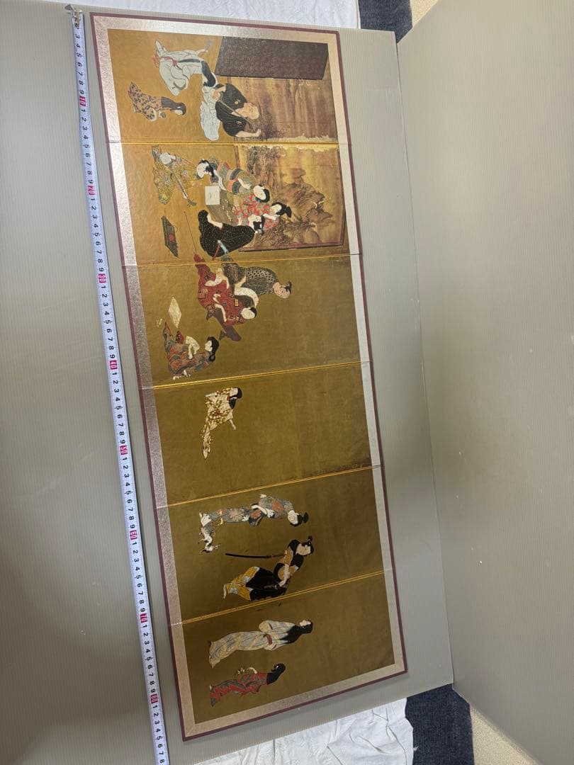 2344国宝　彦根屏風  ミュージアムグッズ　雛屏風　ミニ屏風　日本歴史　時代物