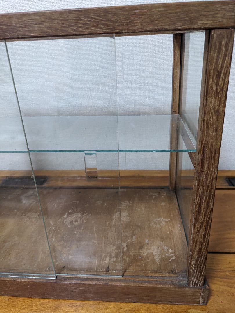 昭和レトロ　アンティーク　コレクションケース　ディスプレイケース　ガラスケース