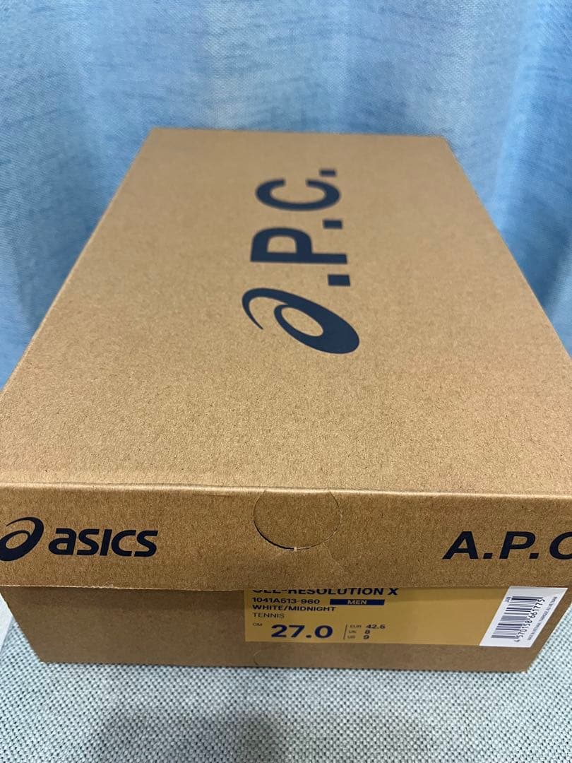ASICS A.P.C. コラボ GEL-RESILUTION X 27.0cm
