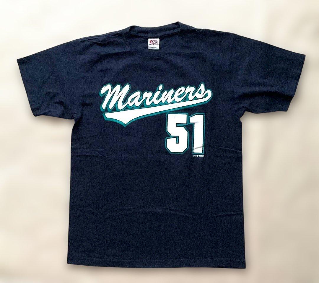 イチロー選手 Ichiro 51 マリナーズ Mariners Tシャツ M