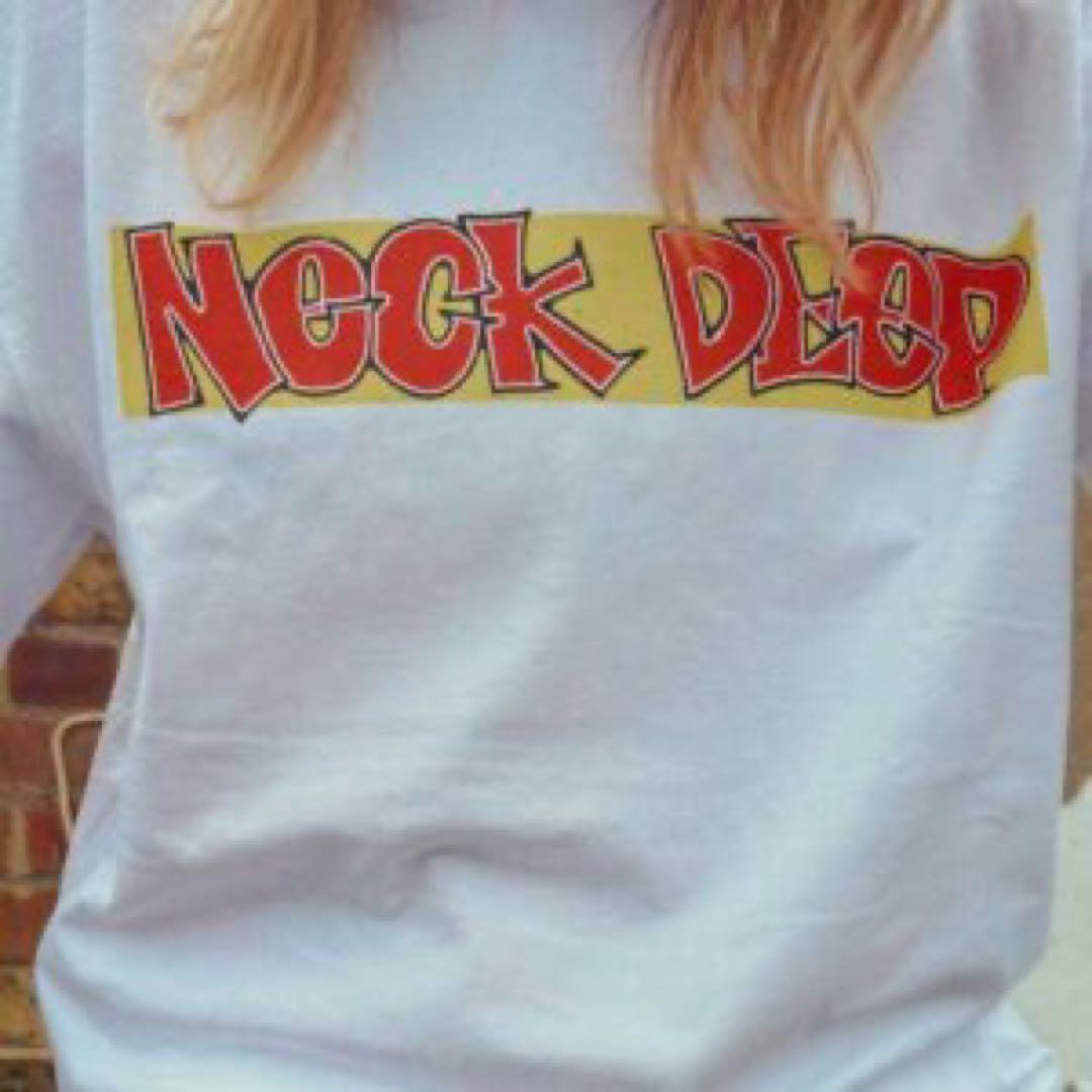 NECK DEEP Tシャツ ホワイト ビッグシルエット　XL