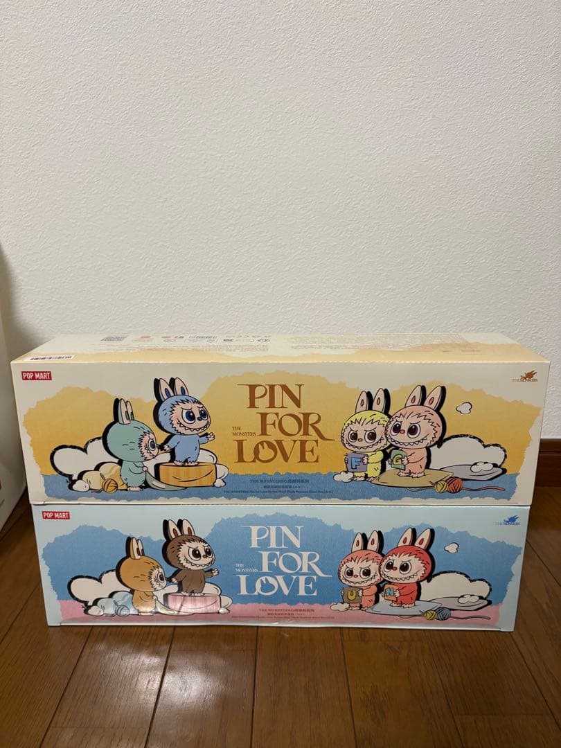 未開封POP MART PIN FOR LOVE ラブブイニシャル2個セット