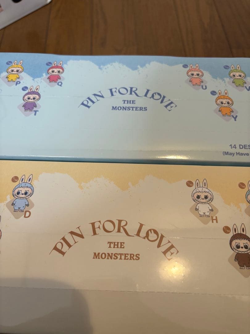 未開封POP MART PIN FOR LOVE ラブブイニシャル2個セット