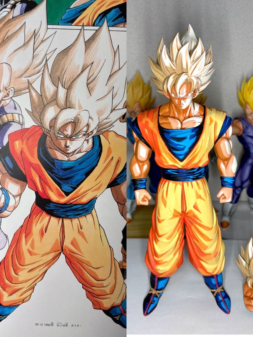 ドラゴンボール孫悟空フィギュア　リペイント　頭パンツ2点、磁石付き　輸送箱付き