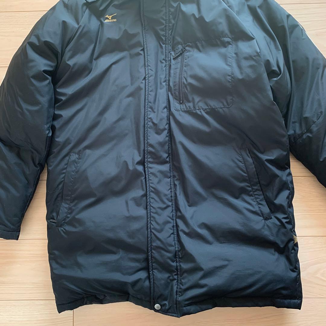 【XL】Mizuno ダウンベンチコート ブラック サイズ表記O