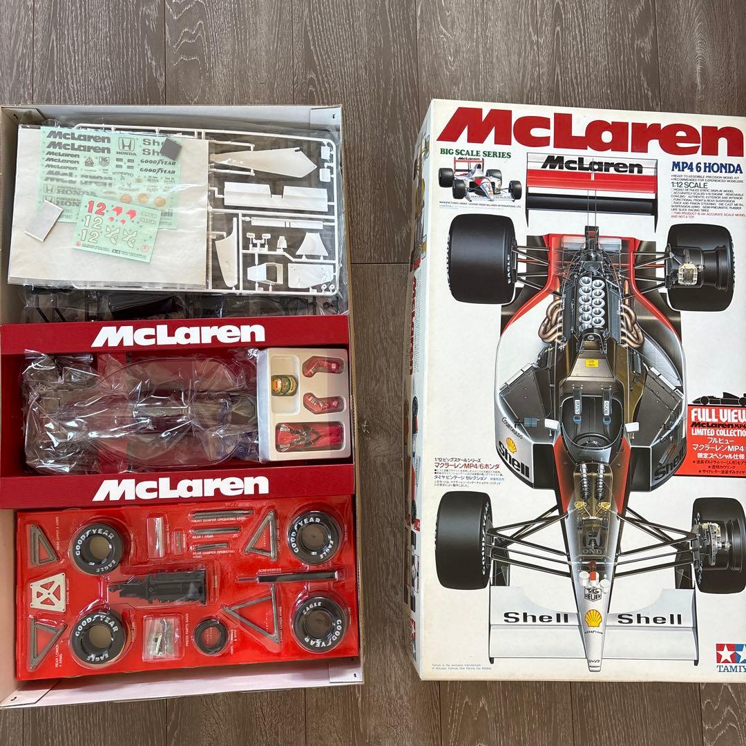 フルビュー！セナフィギュア付き！田宮　 McLaren MP4/6 1/12