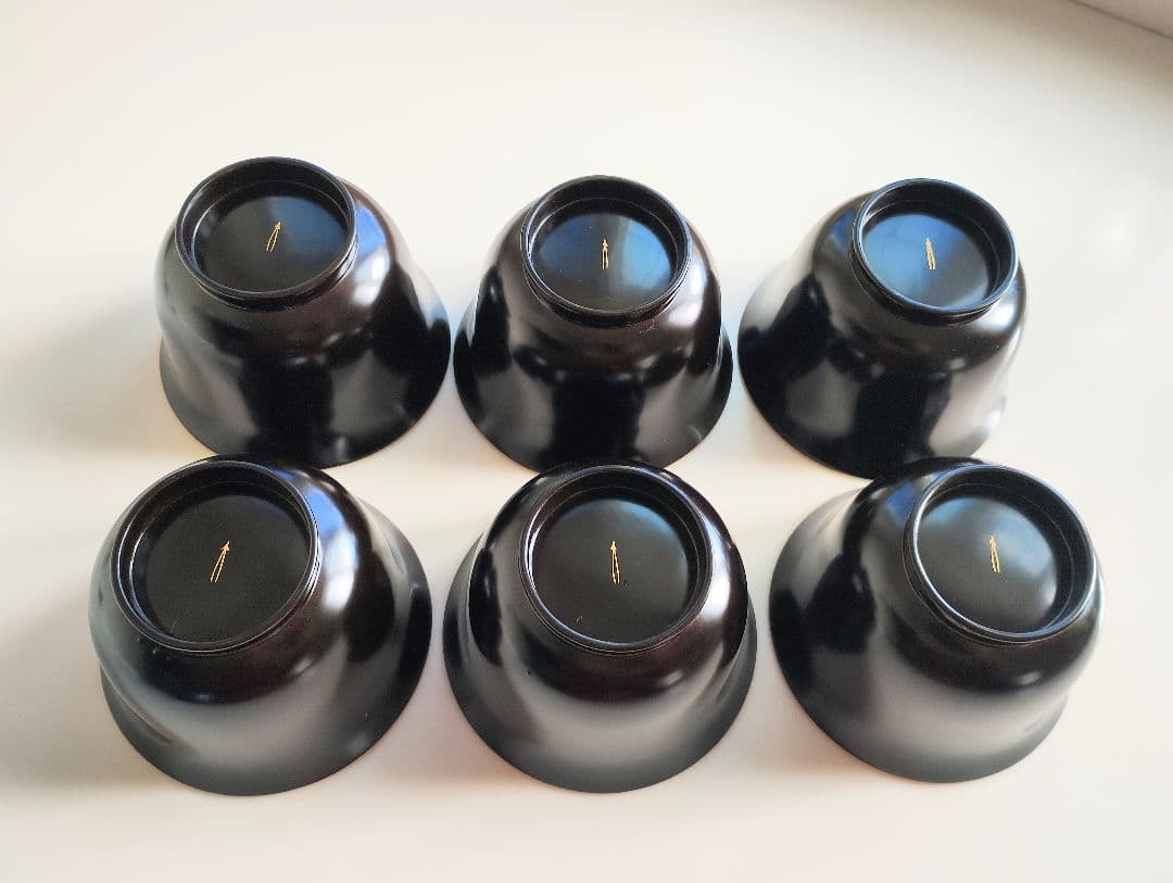 輪島塗の骨董椀 6個セット