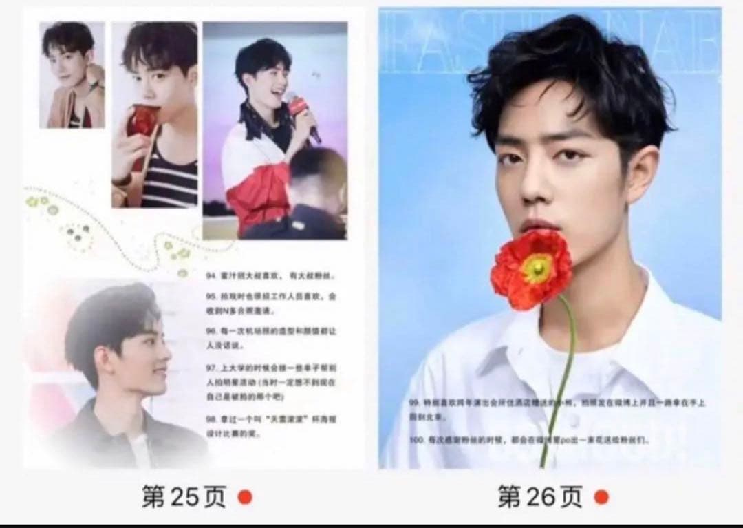 陳情令　肖戦　肖戦の小事100件　28pA4