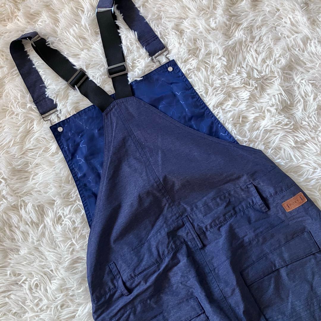 #N9✨ROXY✨スノボウェア デニム ビブパンツ つなぎ レディースM
