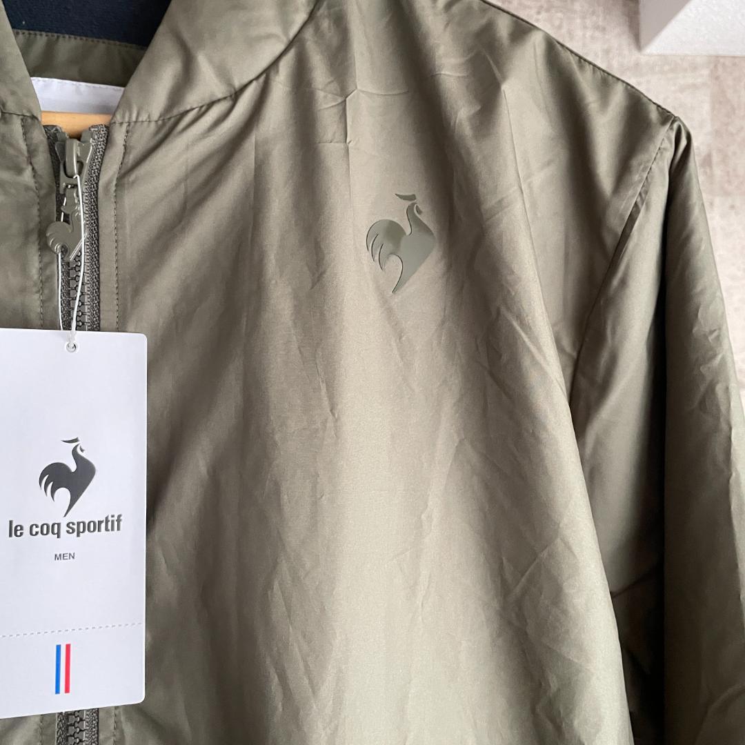 新品 le coq スマートパディングジャケット ヒートナビ カーキ L
