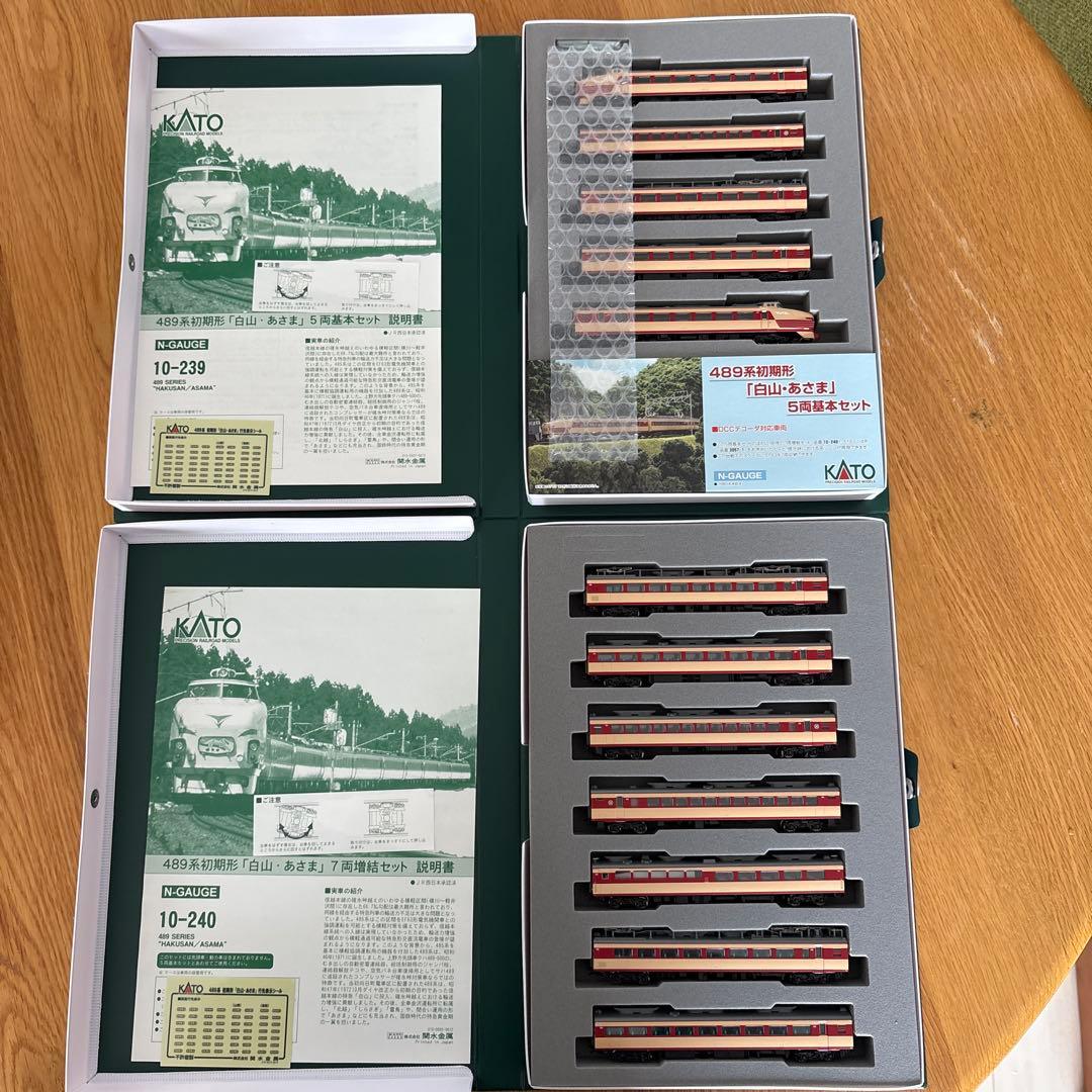 KATO 10-239/240 489系初期形白山・あさま基本増結12両フル14