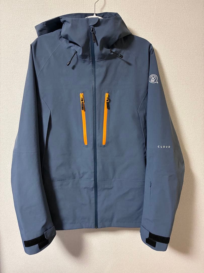 アンファッジ スノボウェア クラウドジャケットBlueGrey 25-26