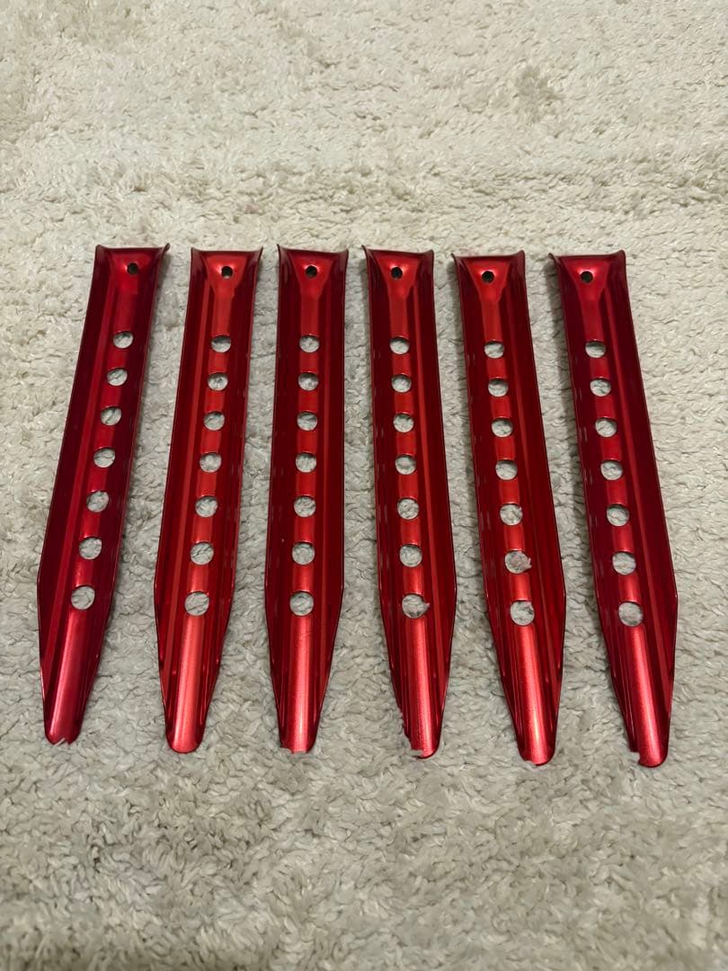 MSR ブリザードステイク　ジェラルミンペグ6本セット