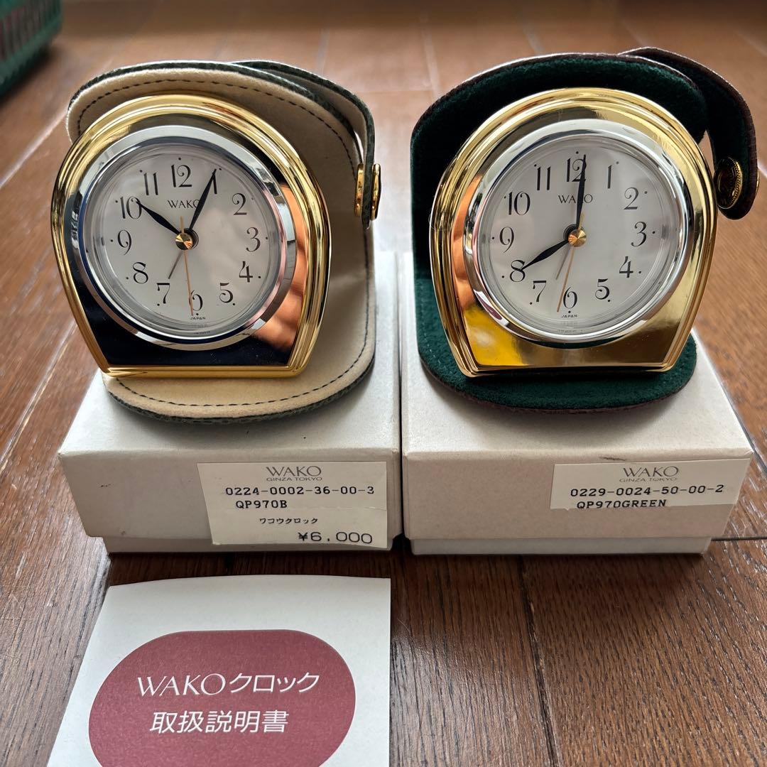 引越し予定でお値下げですWAKO トラベルクロック 2個セット⭐︎