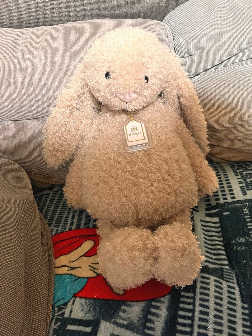 ぬいぐるみ  Big Bashful Luxe Bunny Curly