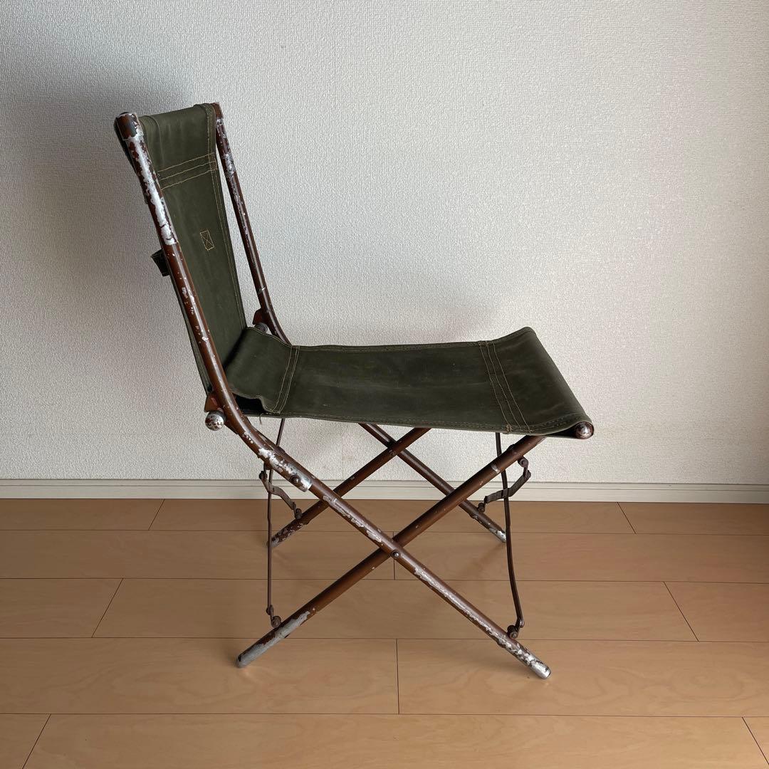 希少　50's イギリス軍　フォールディングチェア　ヴィンテージ