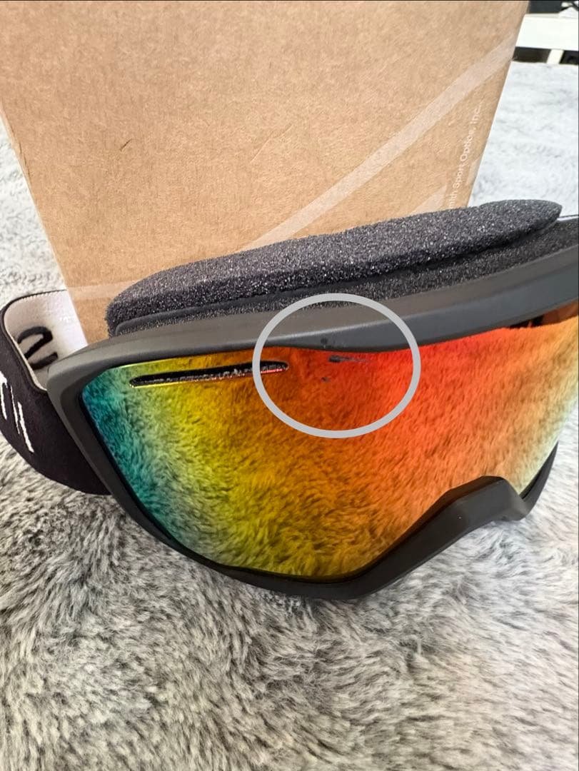 Smith 2024ゴーグル ブラック レッドソルXミラー