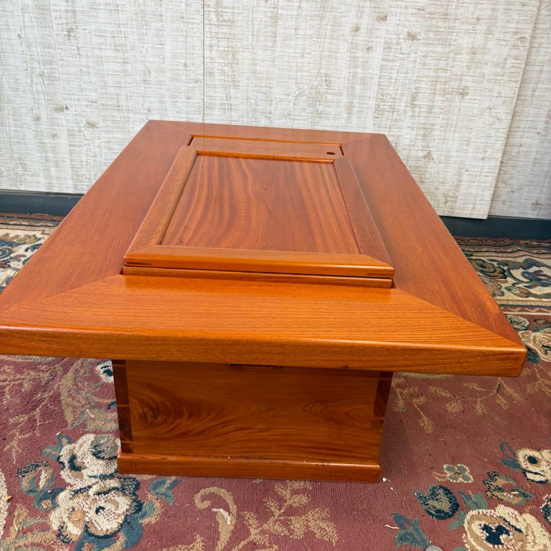 昭和レトロ 欅 木製長火鉢 4杯 引き出し収納付き 火鉢 囲炉裏 古家具 古道具