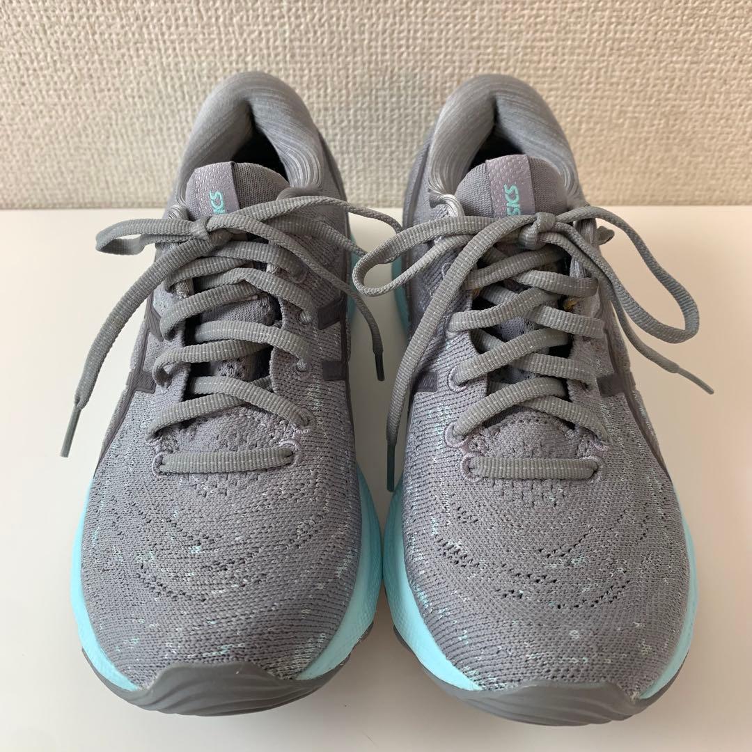 【ASICS】アシックス GEL-NIMBUS 24 グレー/ライトブルー