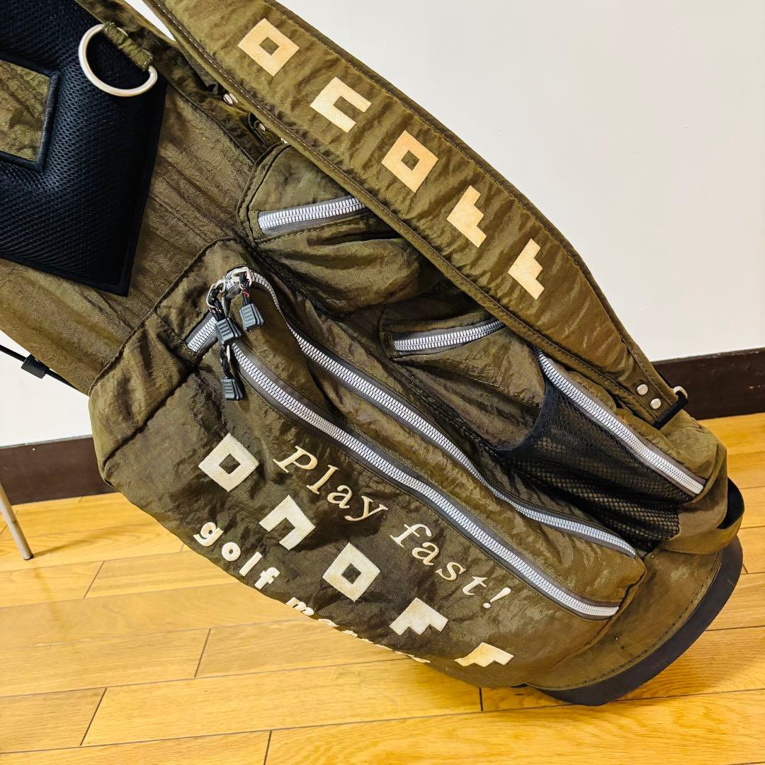 【希少品】　ONOFF キャディバッグ　ゴルフバッグスタンド式　送料込み