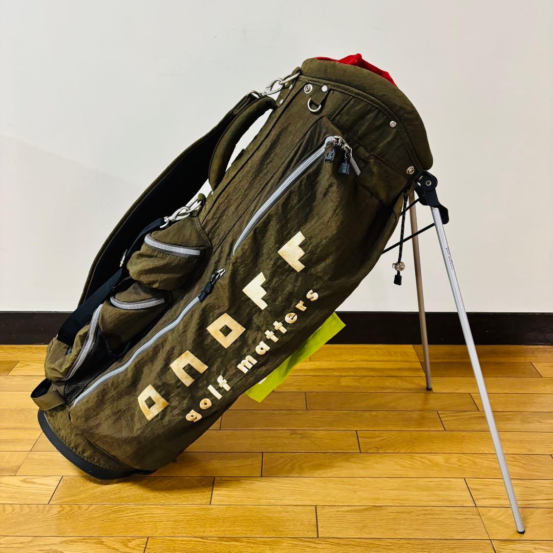 【希少品】　ONOFF キャディバッグ　ゴルフバッグスタンド式　送料込み