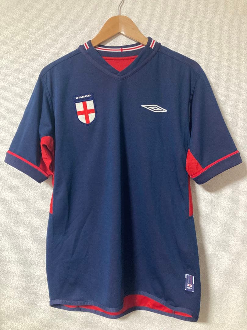 2002 イングランド代表 アウェイ ユニフォーム 日韓W杯 リバーシブル