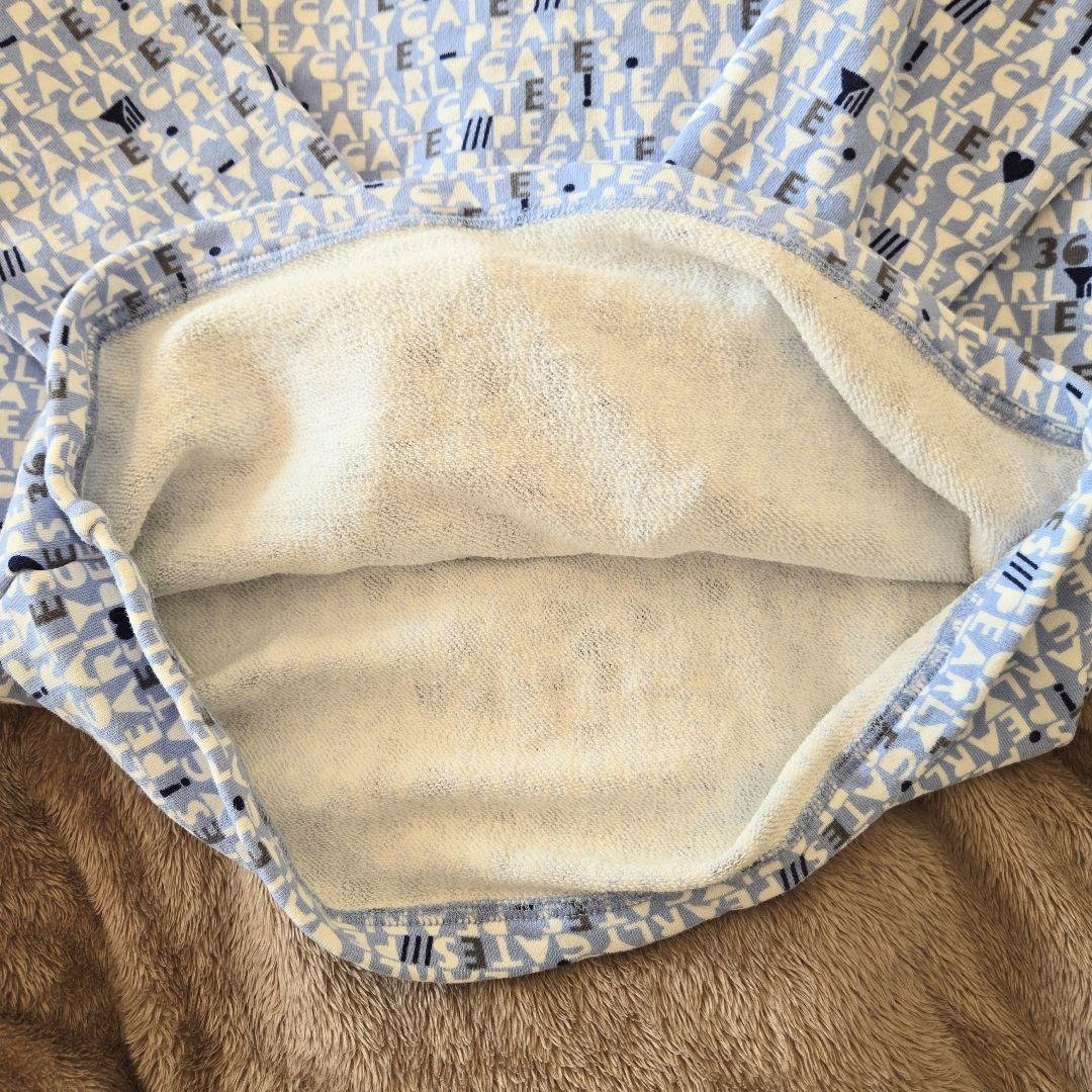 未使用に近い PEARLY GATES モックネックシャツ 水色 サイズ4/M