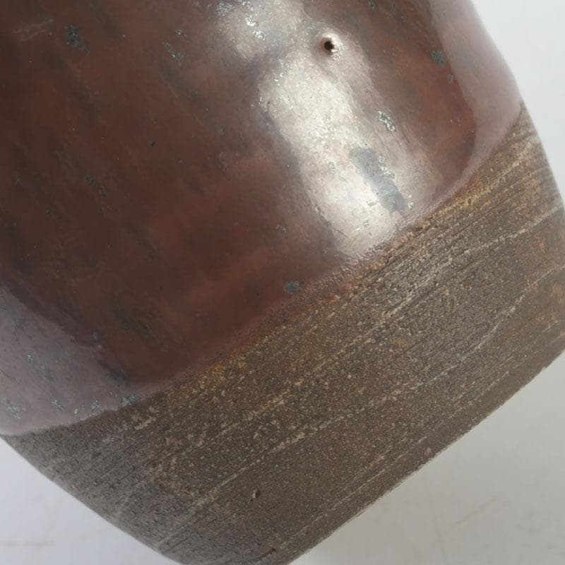 茶道具　瀬戸焼　茶入　仕覆付　裏千家十一代玄々斎極め箱　V　9672