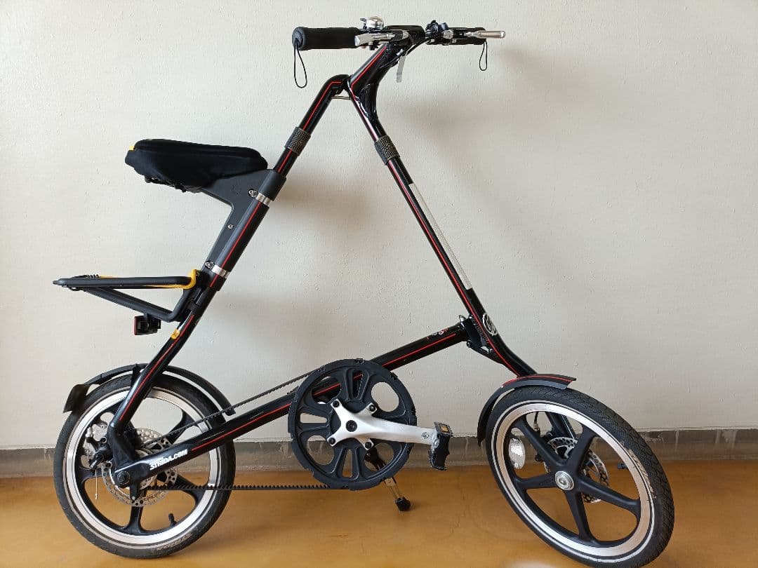 折りたたみ自転車 アルミ ブラック/レッド