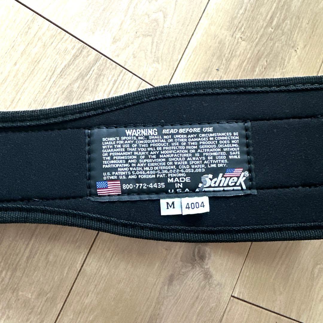 schiek トレーニング・パワーベルト ピンク/黒(M)