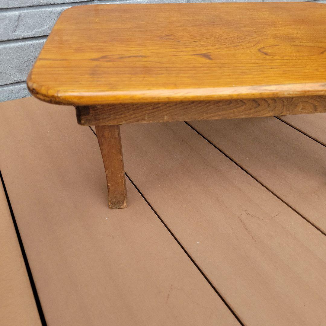 木製オーク座卓・ちゃぶ台 昭和レトロ　折り畳み　希少