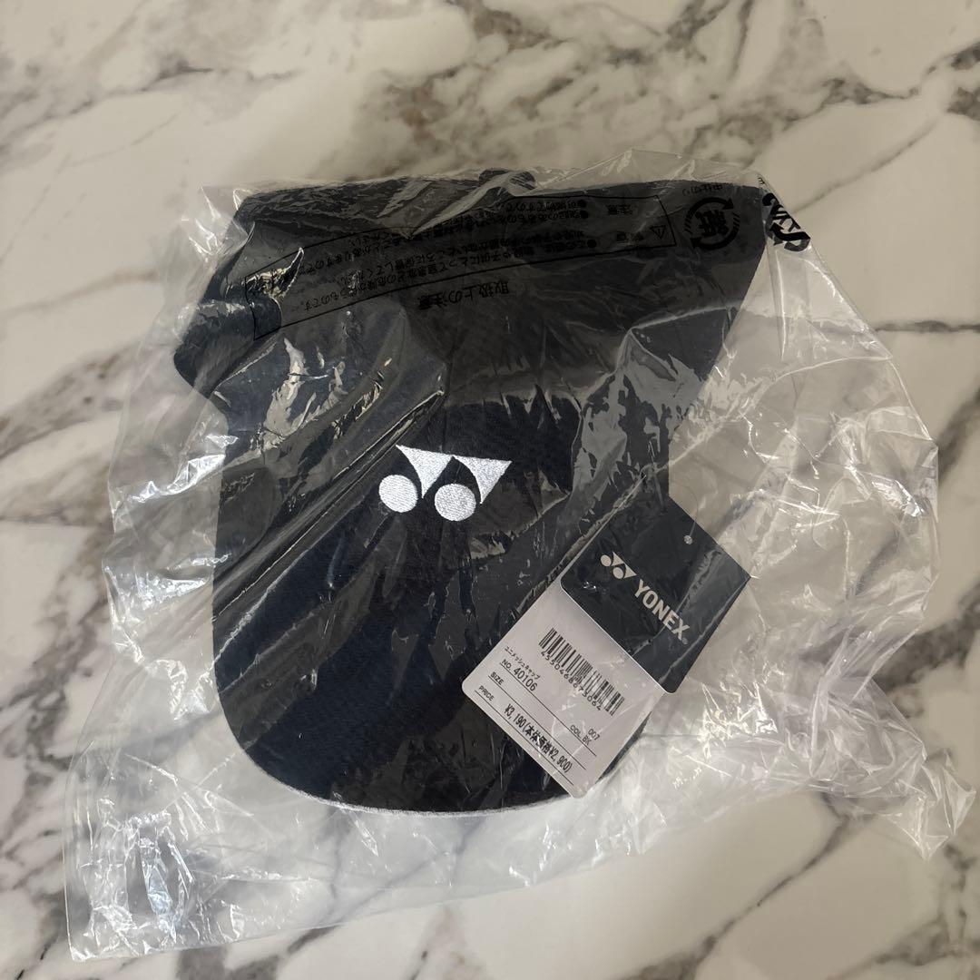 YONEX 黒ユニメッシュキャップ