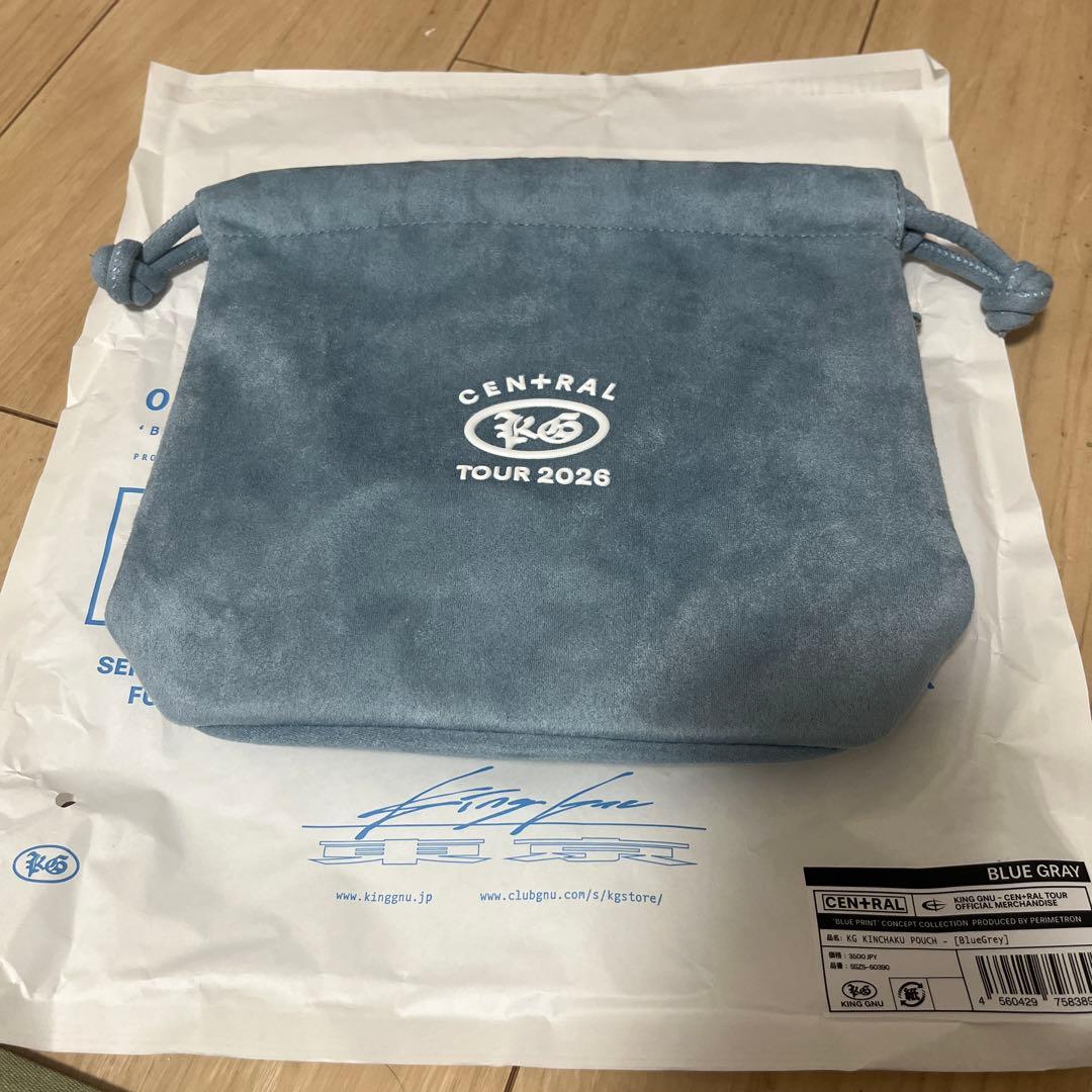KG KINCHAKU POUCH [ブルーグレイ]