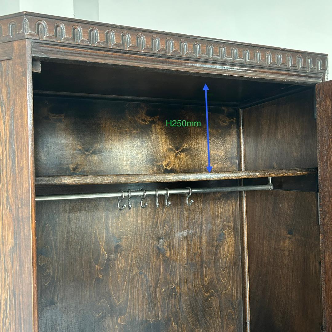 イギリス アンティーク家具 ホールローブ ワードローブ 1930年頃 756A