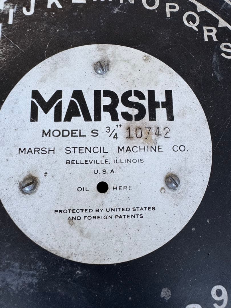 MARSH ステンシルマシン　世田谷ベース好き　ミリタリー好きな方に　3/4