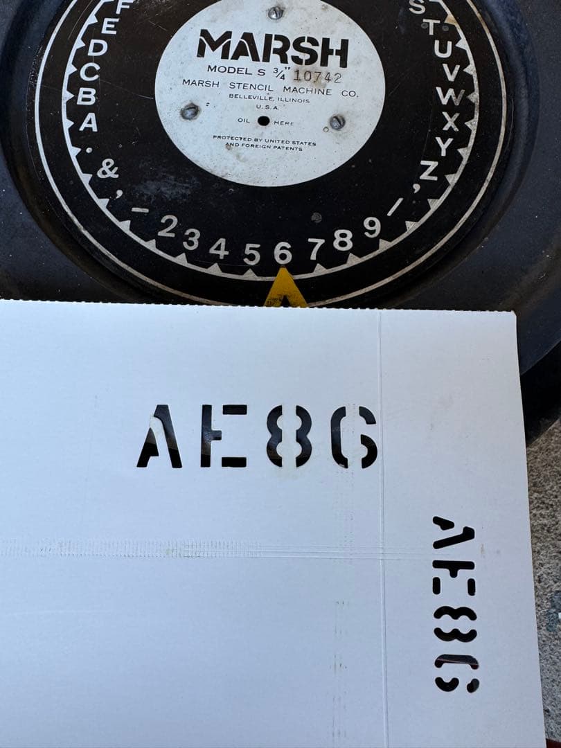 MARSH ステンシルマシン　世田谷ベース好き　ミリタリー好きな方に　3/4